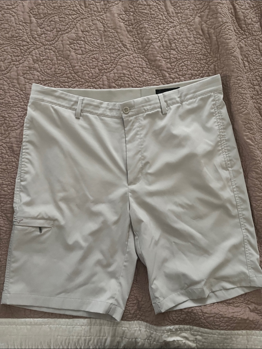 Greg Norman Collection Men's Off-White Performance Hybrid Shorts